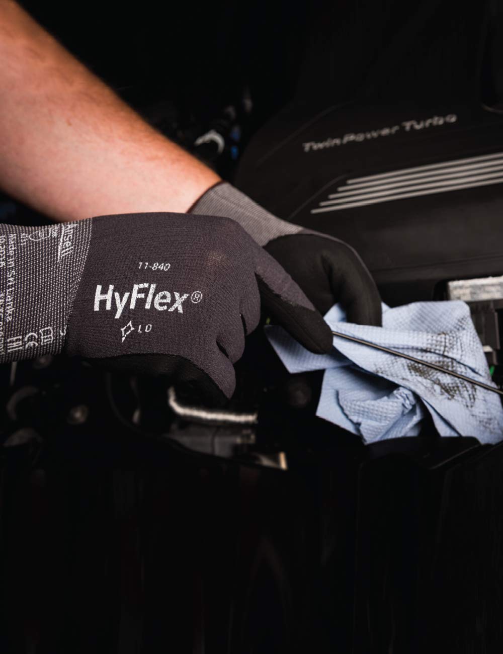 Ansell Hyflex 11-840 Protecting Security Gloves