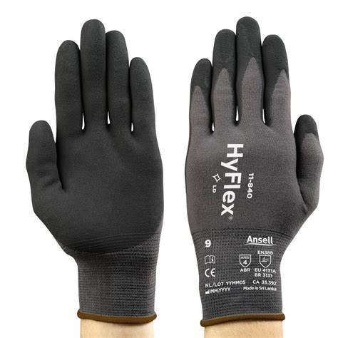 Ansell Hyflex 11-840 Protecting Security Gloves