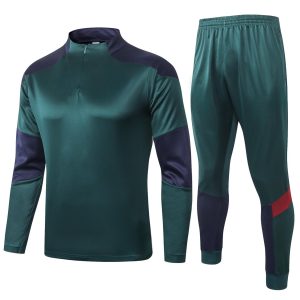 Males’s Lengthy Sleeve Soccer Coaching Tracksuit – Soccer Jersey and Jacket Set for Sports activities