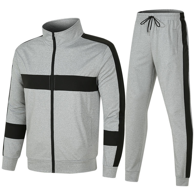 New Customized Design Lengthy Sleeve Males’s Distinction Shade Cotton Hoodie and Jogging Pants Set