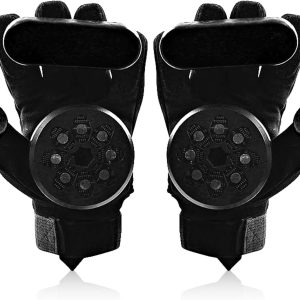 Premium Longboard Skateboarding Protecting Gear: Sturdy and Secure Gloves with Slip-On Pads